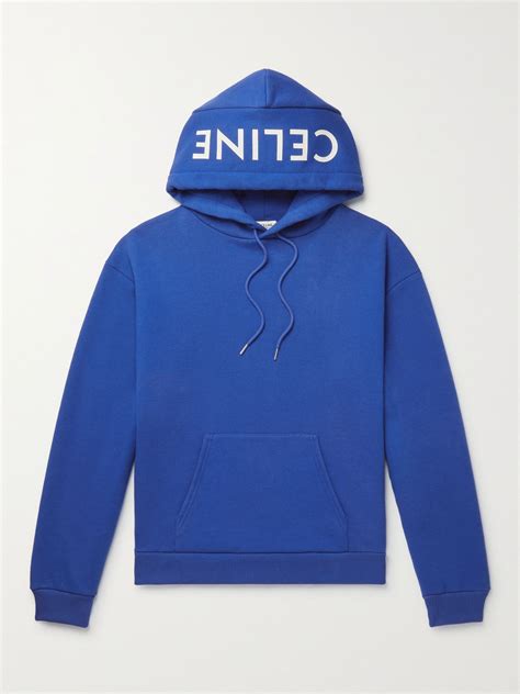 blue celine hoodie